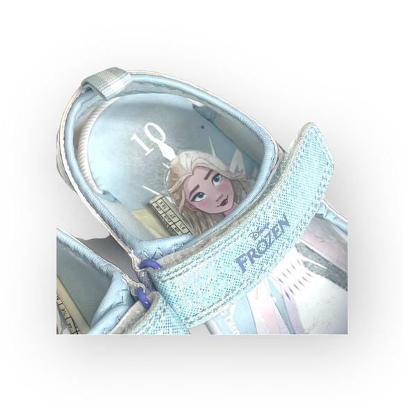 Disney 𖠌 Frozen Elsa Ana Princess Toddler Sandals 𖠌 Lilac Light Blue 𖠌 10 𖠌 - Picture 12 of 16